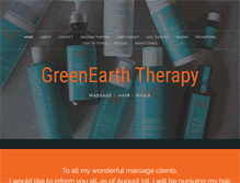 Tablet Screenshot of greenearththerapy.com